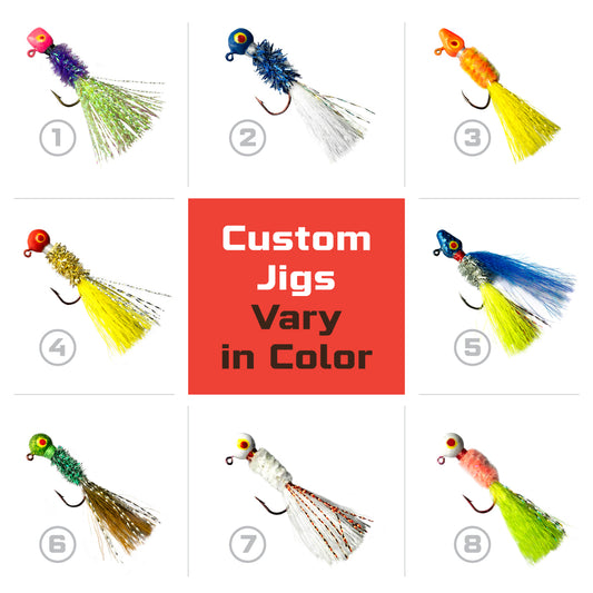 Custom Tied Jigs - 3 Pack