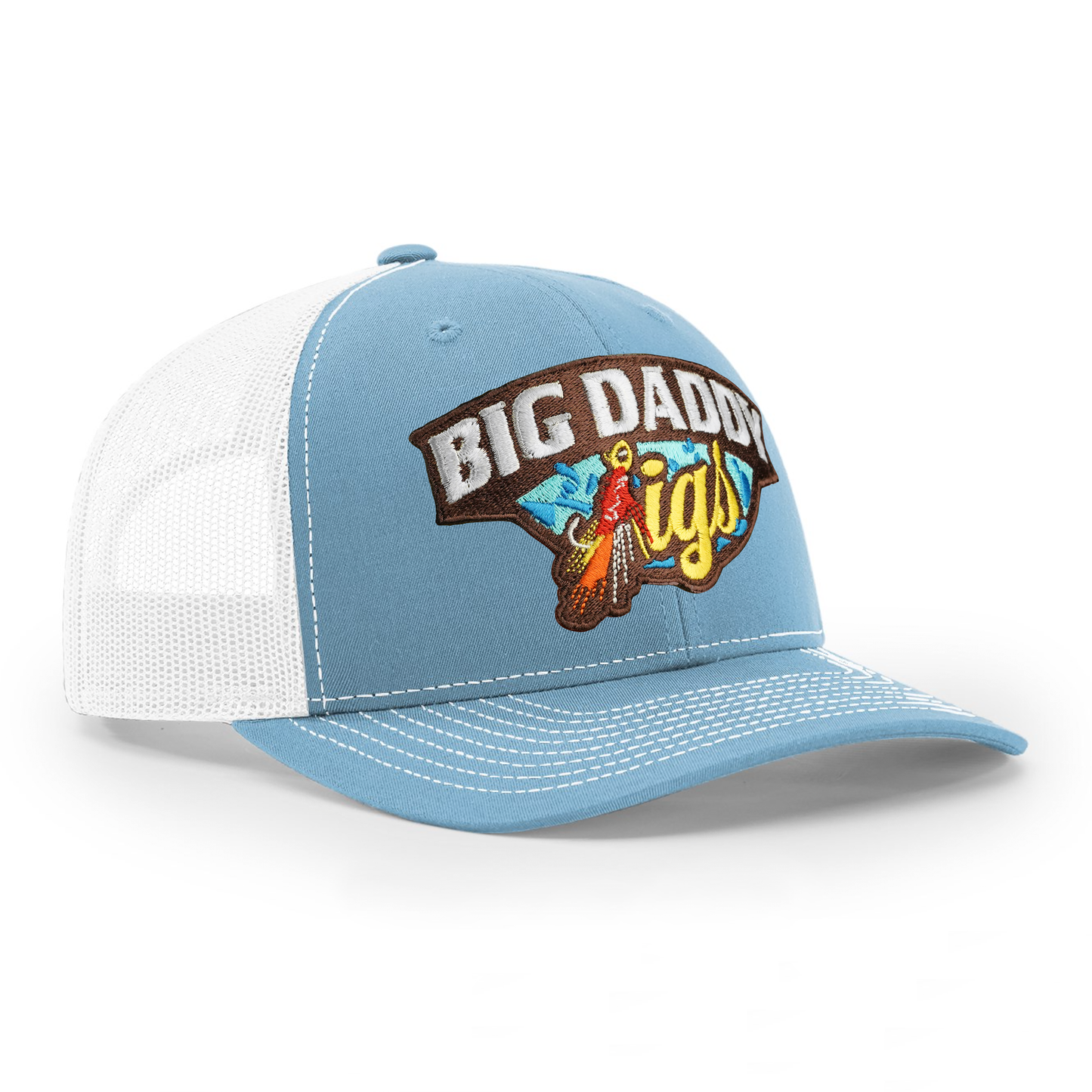 Columbia Blue Big Daddy Jig Twill Back Trucker Cap